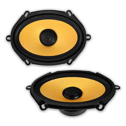 Front. Diamond Audio - Diamond Audio DMDX68 - DMDX Series 6"X8" 2-way Concentric Coaxial Speakers - Black/Gray.