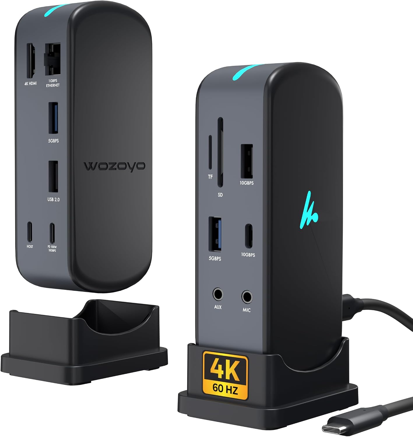 HDMI
1GBPS ETHERNET
5GBPS
USB 2.0
HOST
TF SD
10GBPS
AUX
MIC
4K 60 HZ