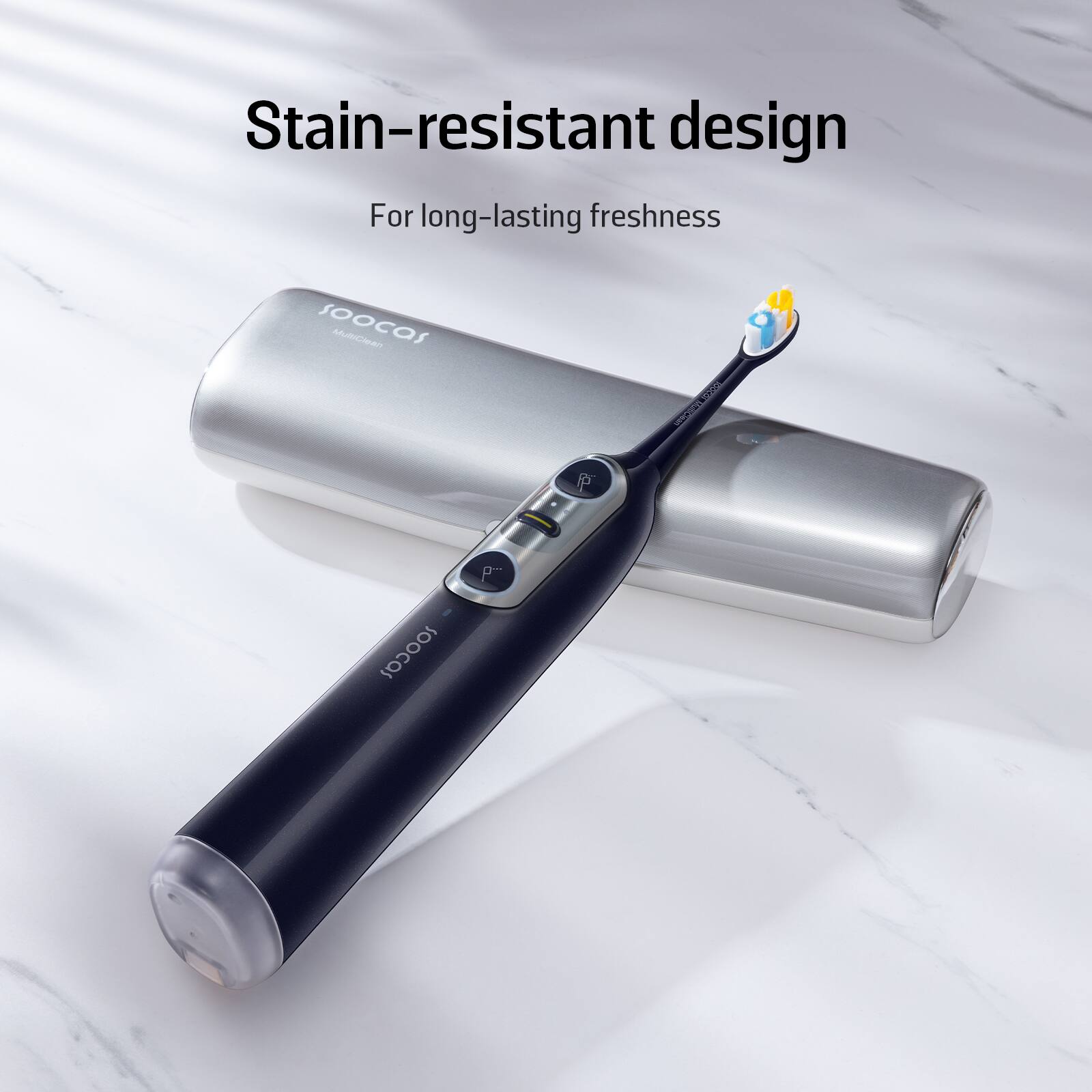 Stain-resistant design for long-lasting freshness.