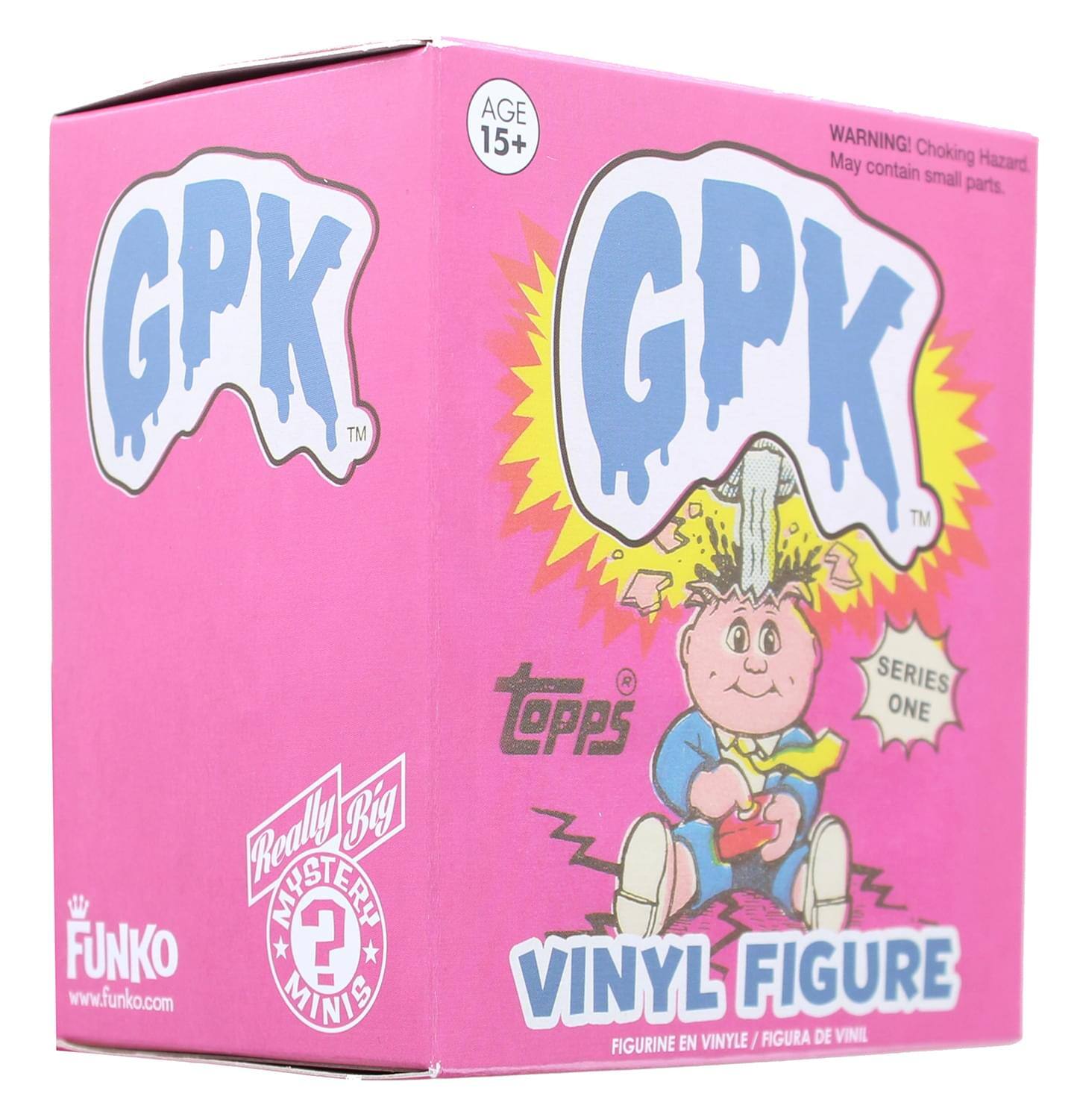 AGE 15+  
WARNING! Choking Hazard. May contain small parts.  
GPK™  
PK™  
SERIES ONE  
TOPPS  
Really Big Mystery Minis  
VINYL FIGURE  
FIGURINE EN VINYLE / FIGURA DE VINIL  
www.funko.com