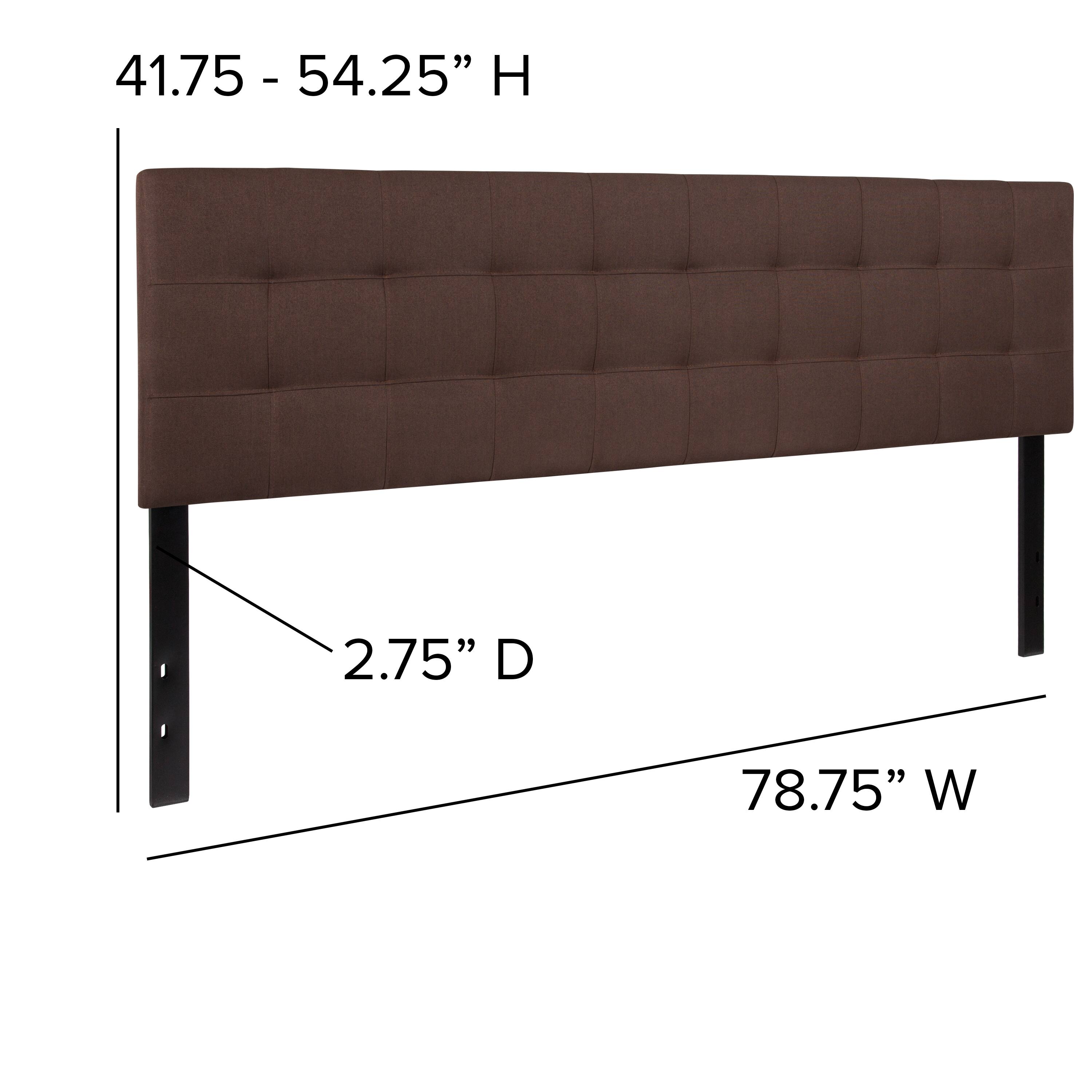 41.75 - 54.25" H  
2.75" D  
78.75" W