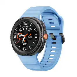 StrapsCo - Endurance Band Silicone Rubber Watch Strap For Samsung Galaxy Watch 8 - Sky