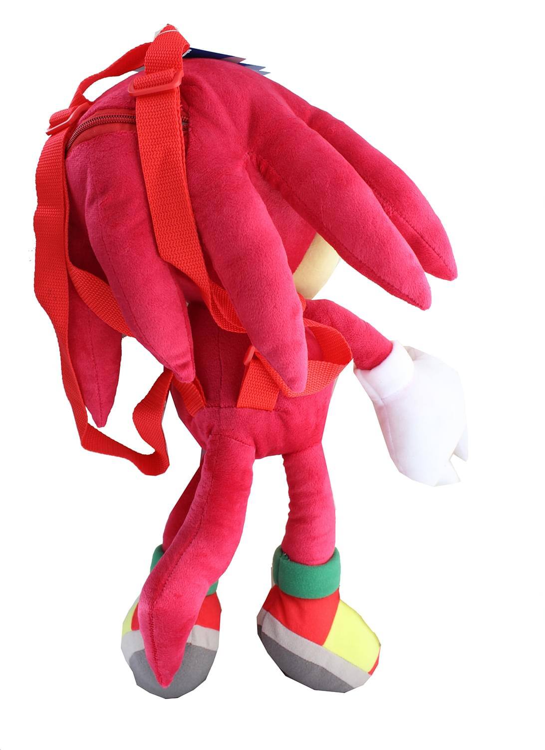 Alt View 10. Accessory Innovations Company - Sonic the Hedgehog Knuckles 18 Inch Plush Backpack - Red.