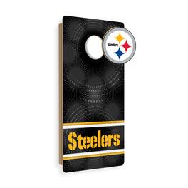 Fan Creations - Pittsburgh Steelers Wall Hanging Cornhole Board - Multicolor
