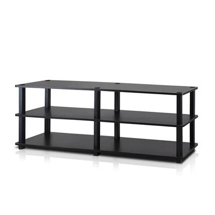 Front. SlickBlue - 3-Level Shoe Rack Modern Style Holds Up to 18 Pairs - Espresso Black.