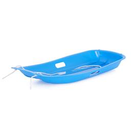 Slippery Racer - Downhill Sprinter Kids Toddler Plastic Toboggan Snow Sled - Blue