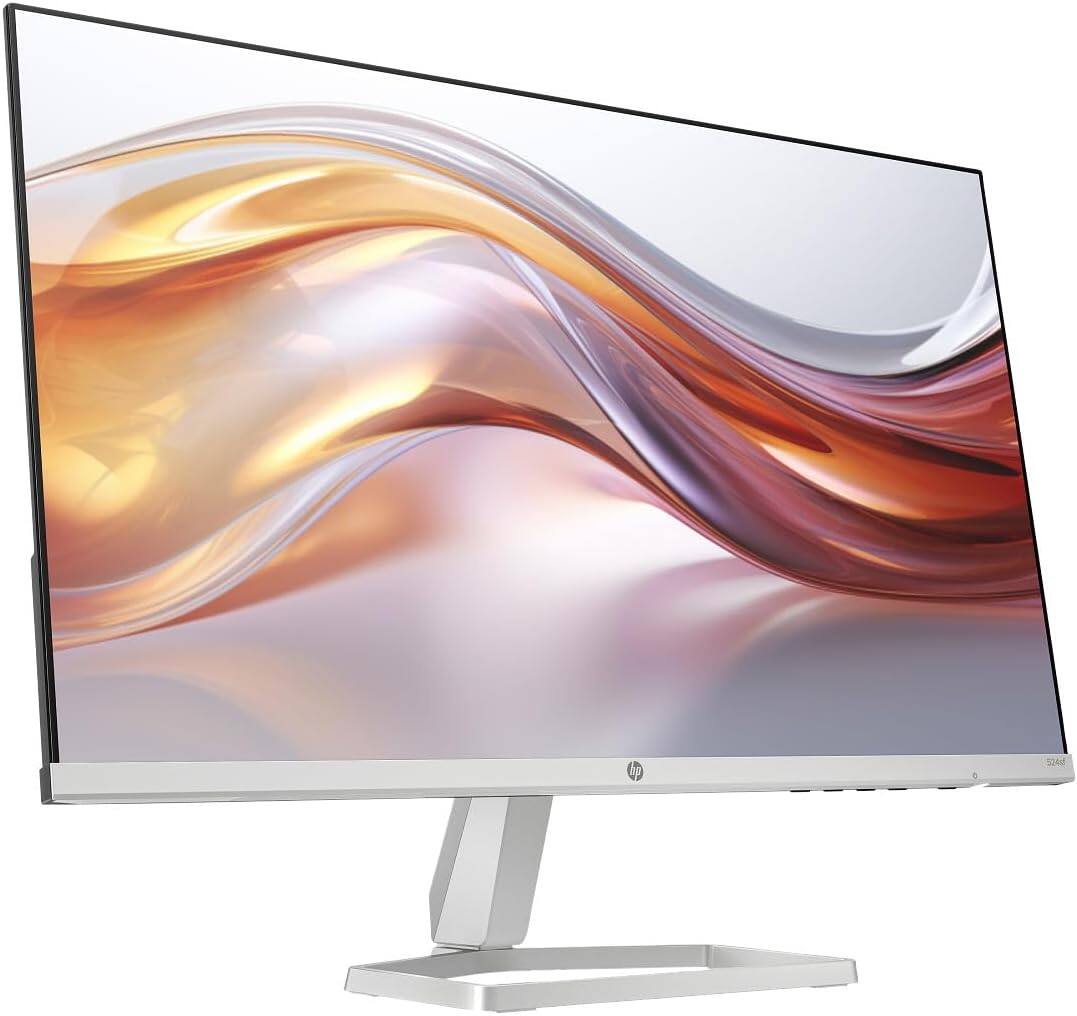 Angle. HP - HP Series 5 524sf 24" FHD IPS Monitor, Flicker Free, Anti-Glare, VGA, HDMI & DKZ Hub, Black/Silver (94C17AA#ABA) 2 Pack - Black/Silver.