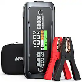 MOSTOOL - 6000A Portable Car Jump Starter with PD 60W Fast Charging and Smart HD Display
