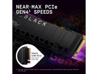 Western Digital WD_BLACK 2TB SN850X NVMe SSD 7300 MB/s, PS5, Gen4 Western Digital WD_BLACK 2TB SN850X NVMe SSD 7300 MB/s, PS5, Gen4