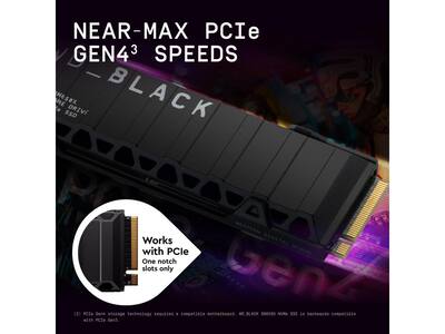Western Digital WD_BLACK 2TB SN850X NVMe SSD 7300 MB/s, PS5, Gen4 Western Digital WD_BLACK 2TB SN850X NVMe SSD 7300 MB/s, PS5, Gen4