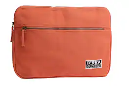 Terra Thread - Organic Cotton Laptop Sleeve 15 inches - Burnt Orange