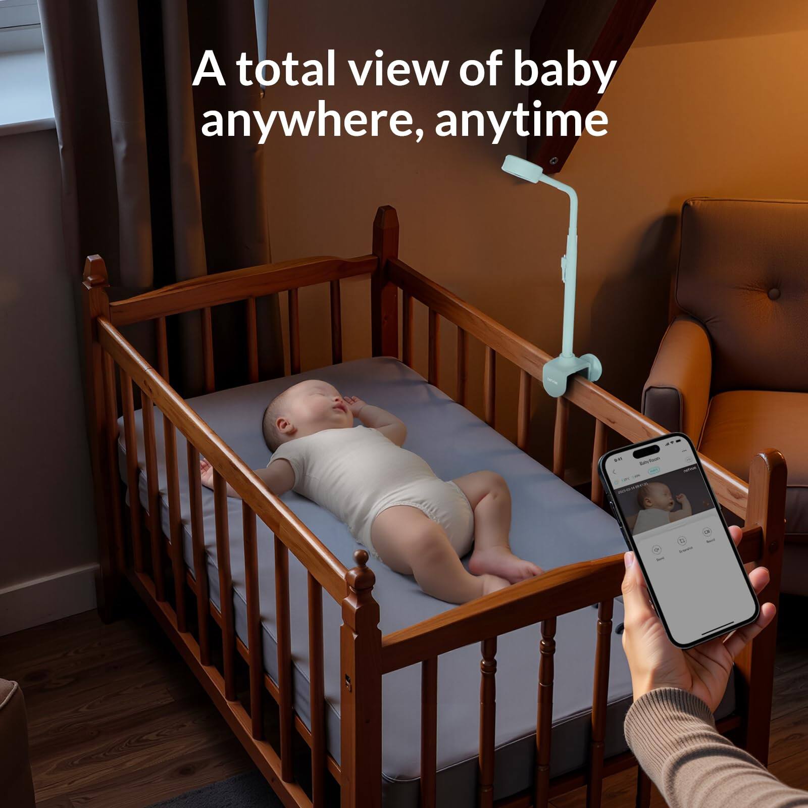 A total view of baby anywhere, anytime