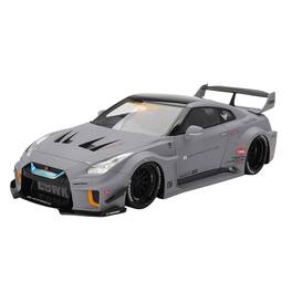 Nissan LB-Silhouette WORKS GT 35GT-RR Ver.1 RHD (Right Hand Drive) Matt Gray with Black Top 1/18 Model Car by Top Speed