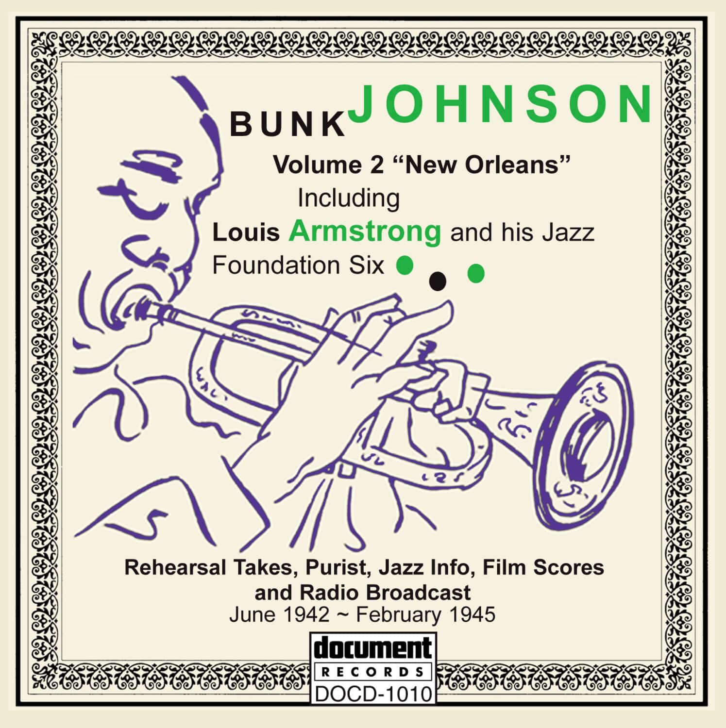 Bunk Johnson - New Orleans (1942-1945)   - COMPACT DISCS [CD] price history on PriceWatchPro