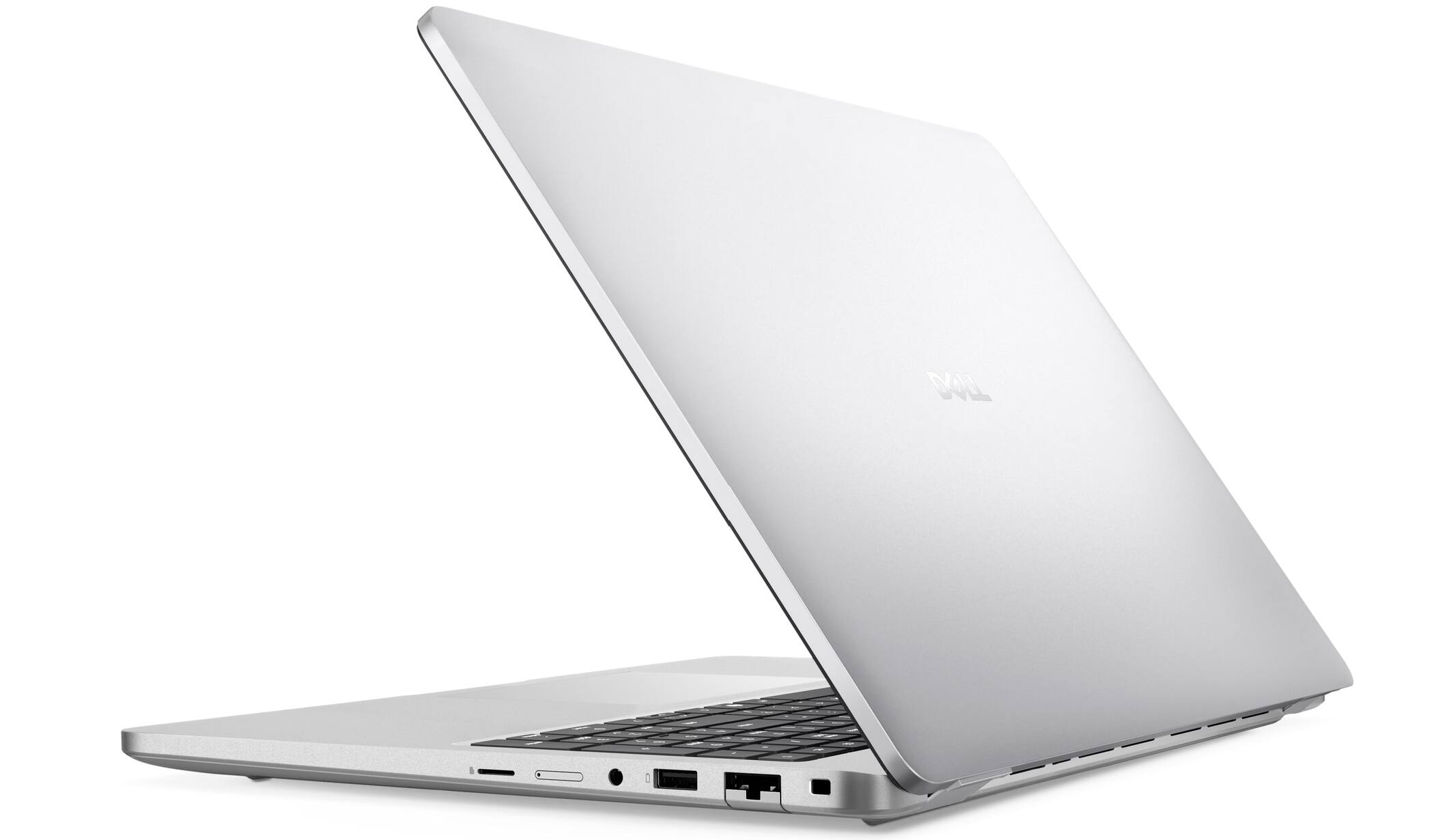 Alt View 2. Dell - Pro 16 Plus PB16250 Notebook Intel Core 5 236V 16GB RAM 256GB NVMe Win 11 Pro, Backlit KB, Webcam, Wi Fi Business Laptop - Silver.