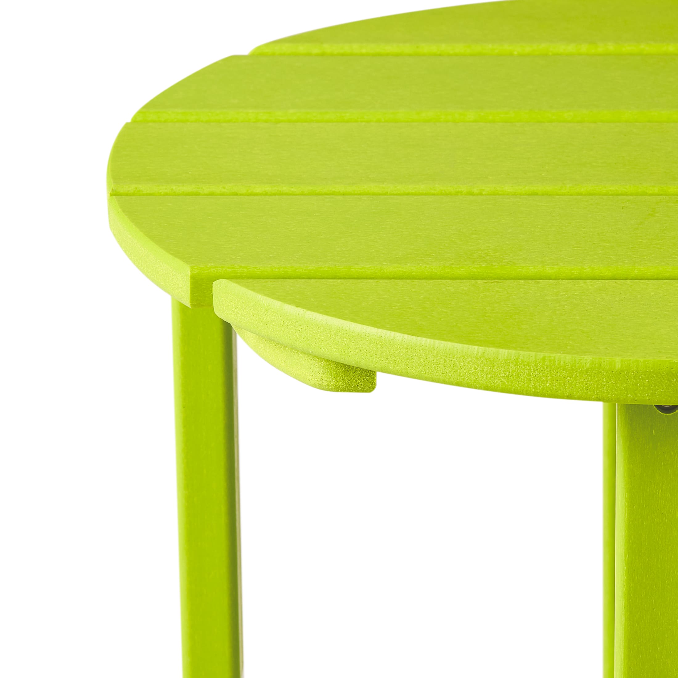 Alt View 3. WestinTrends - WestinTrends Dylan Adirondack Round Outdoor Side Table - Lime.