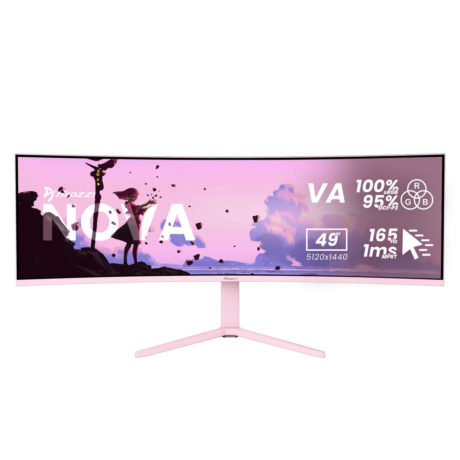 a: Whrozz NOVA 100% sRGB 95% DCI-P3 49" 165Hz 1ms MPRT 5120x1440