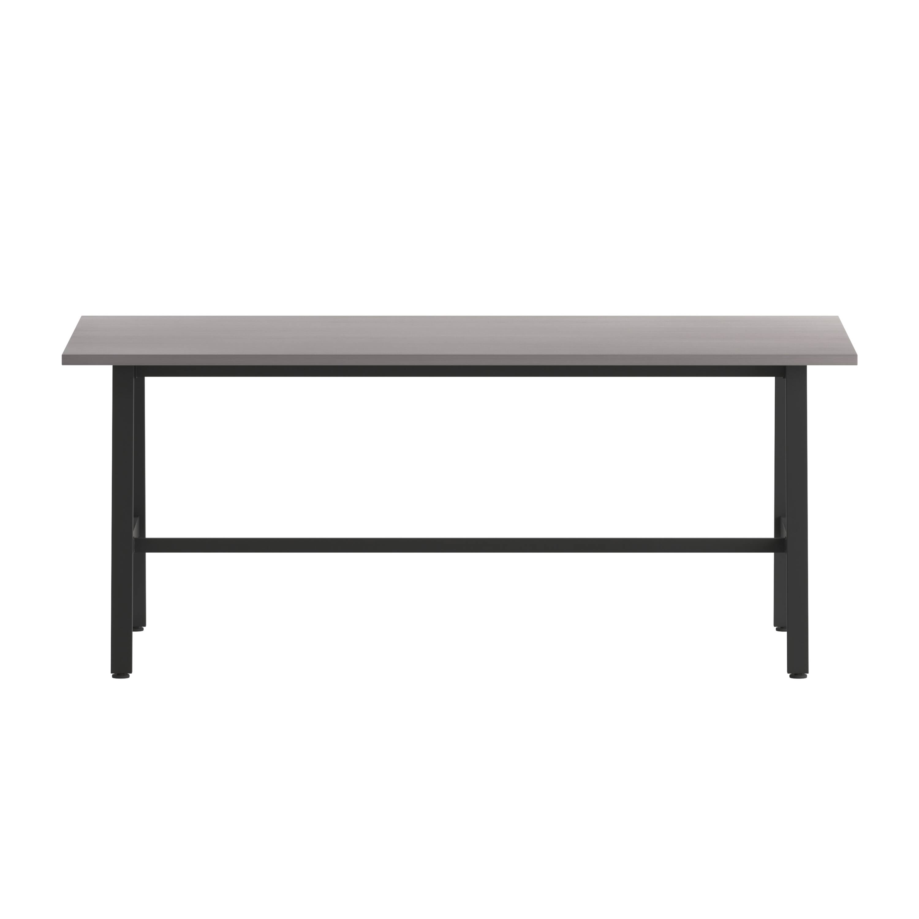 Angle. Flash Furniture - Redmond Commercial 72x36 Conference Table with 1" Thick Double Sided Laminate Table Top with PVC Edging and Heavy Duty A - Gray.