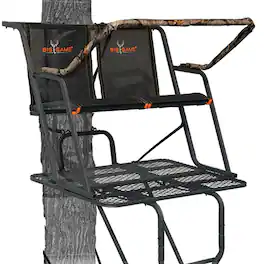 Big Game Treestands - Big Game Spector XT 17 Foot 2 Person Deer Hunting Ladder Climbing Tree Stand - Black