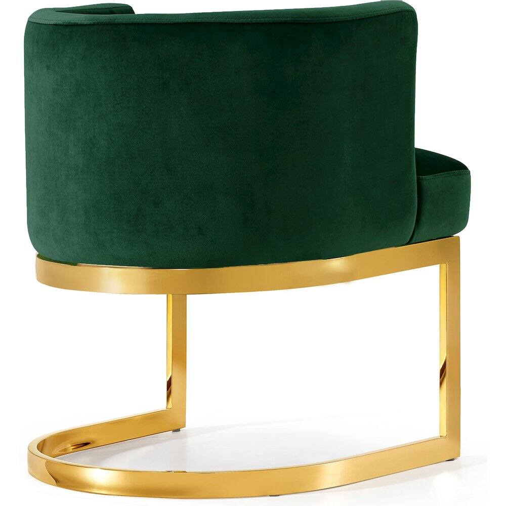 Alt View 1. Meridian Furniture - Gianna Green Velvet Dining Chair - Green.