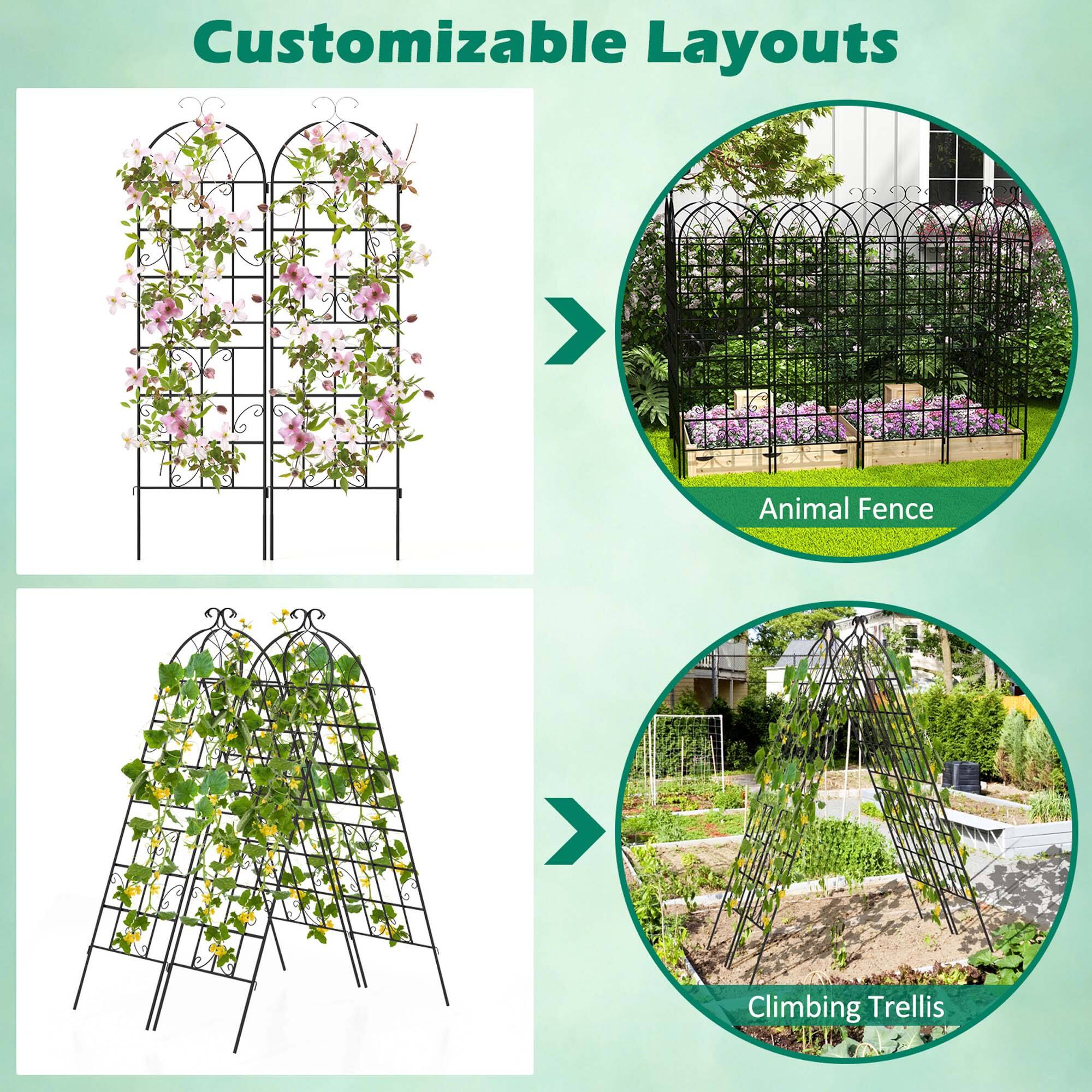 Customizable Layouts

Animal Fence

Climbing Trellis