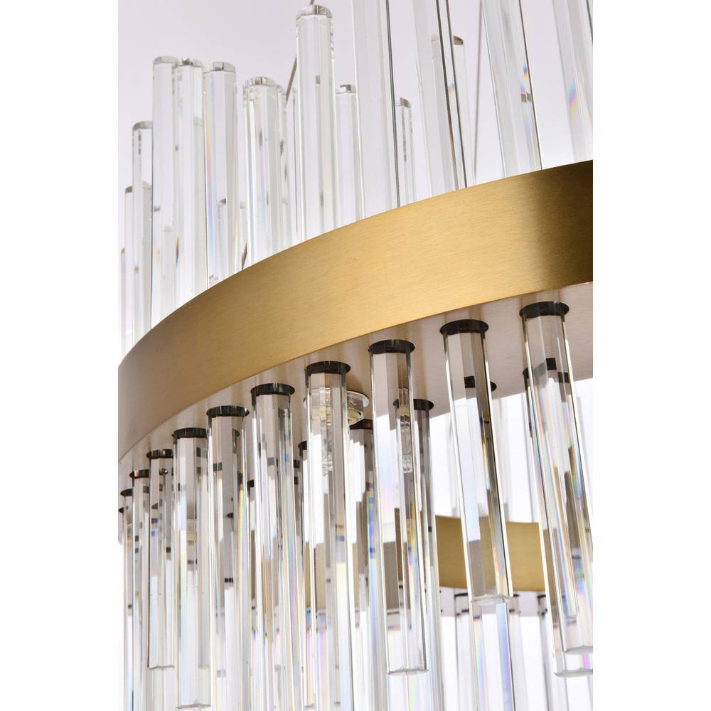 Back. Elegant Lighting - Dallas 16 light Gold Chandelier Clear Royal Cut Crystal - Gold.
