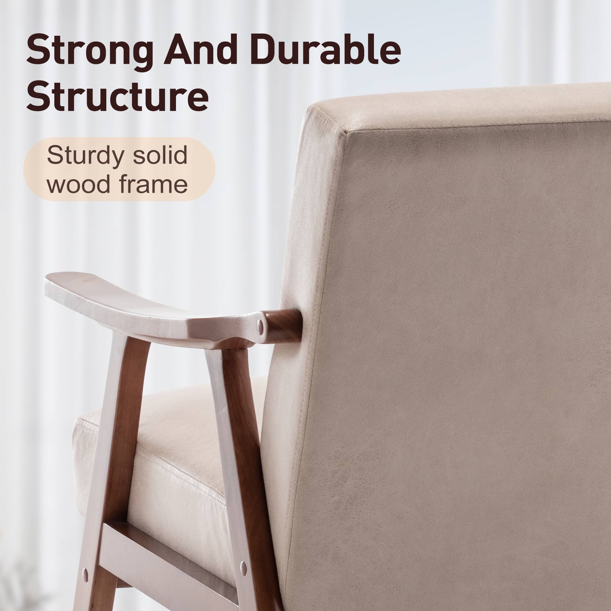 Strong And Durable Structure  
Sturdy solid wood frame