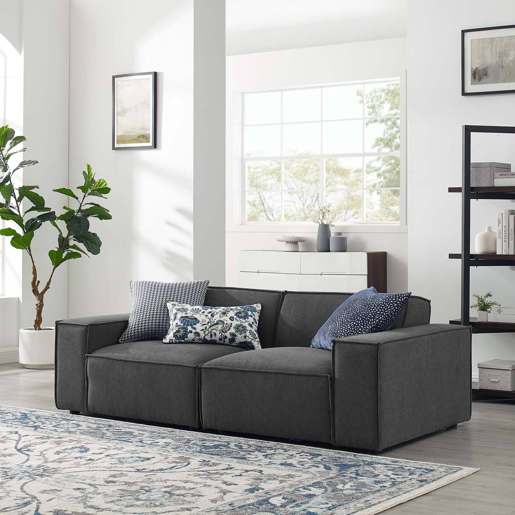 Alt View 8. Modway - Restore 2-Piece Sectional Sofa by Modway - Brown.