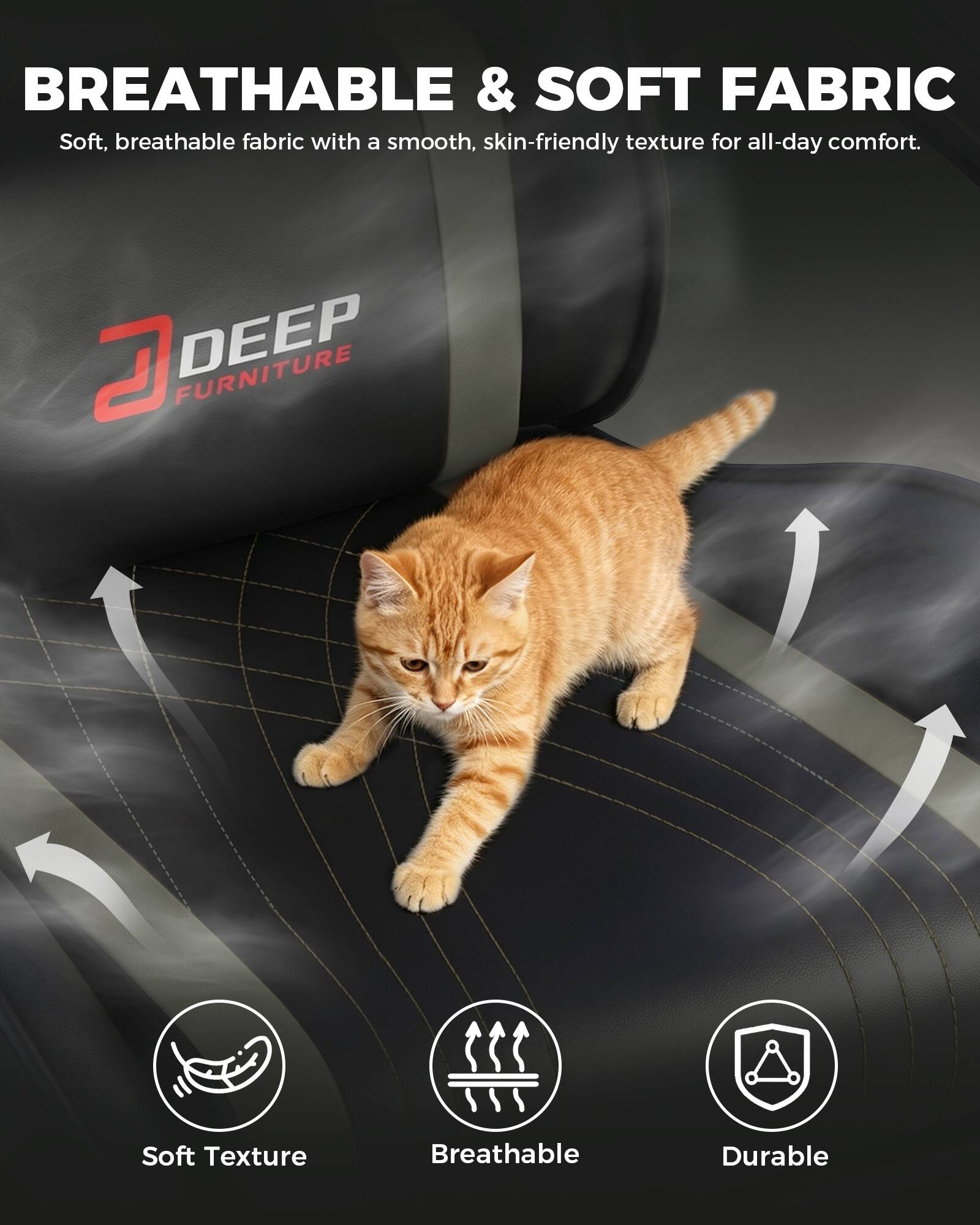 CloudRest Pro Computer Chair with Headrest, Lumbar Support, Linkage ...