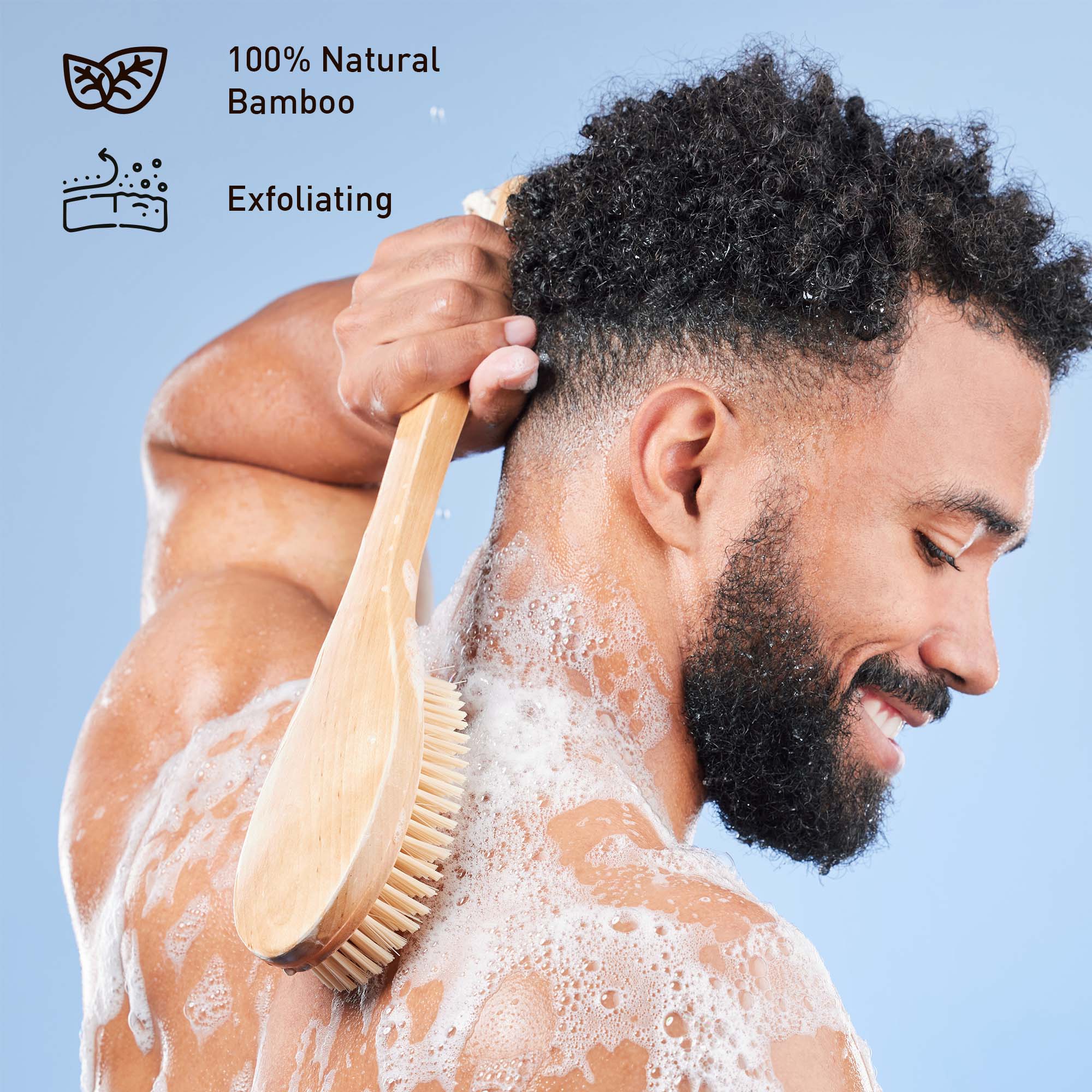 100% Natural Bamboo  
Exfoliating