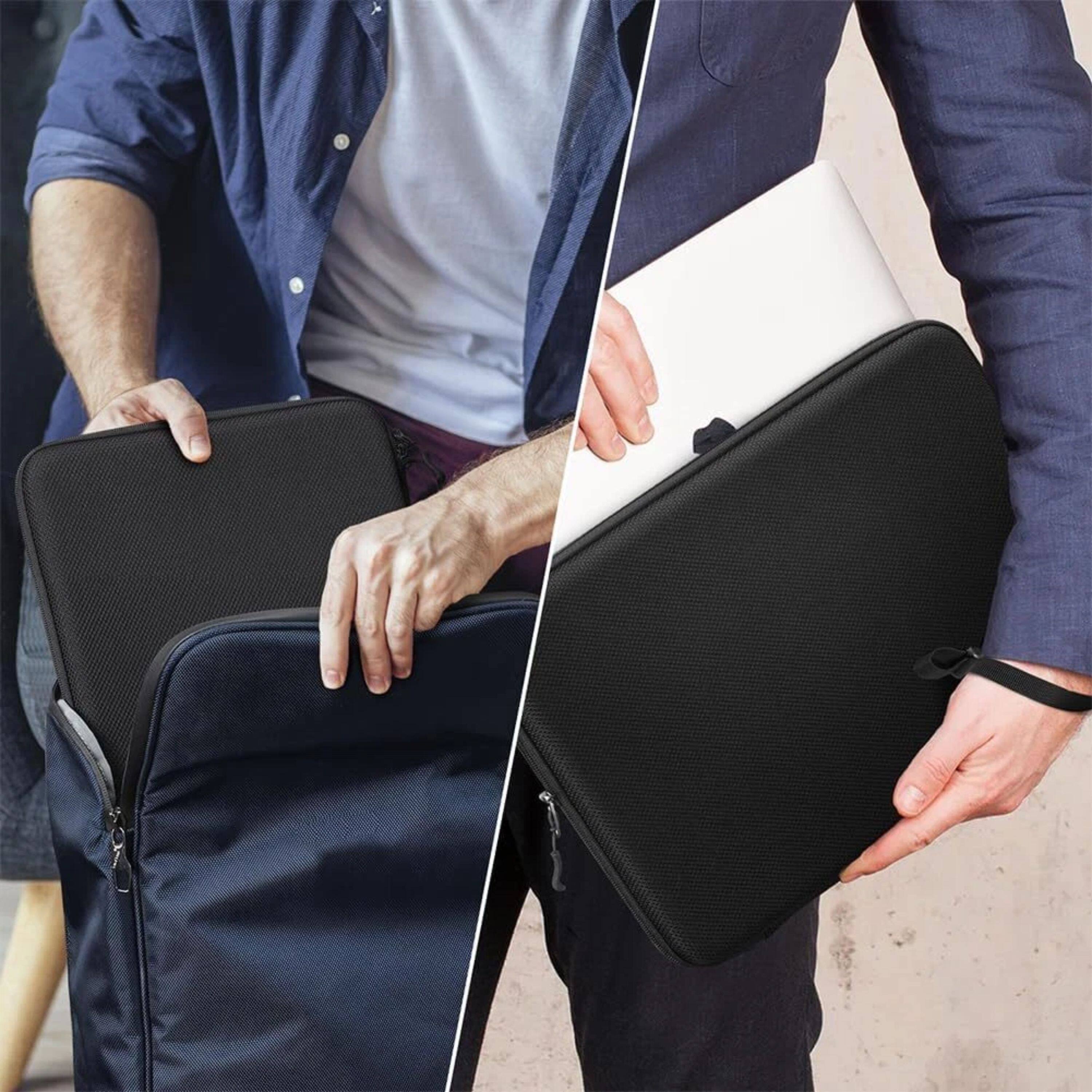 Alt View 3. Kitcheniva - Waterproof Hard Laptop Sleeve Case For 16" Laptop MacBook Air M3 M2 2026 Black - Black.