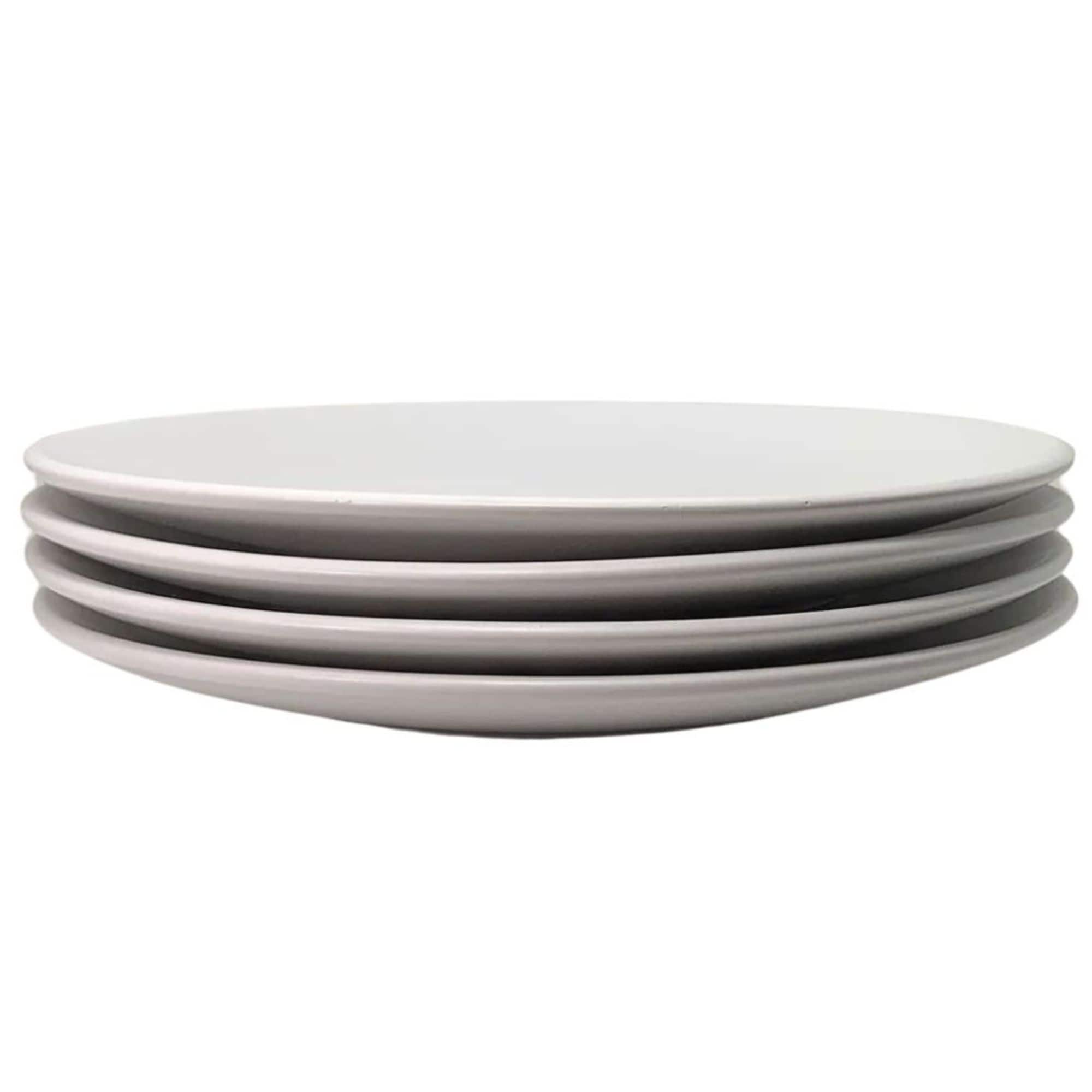 Zulay Kitchen - Contour Salad Plate - Set of 4 - White