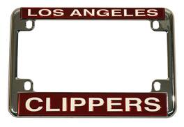 Rico Industries - Los Angeles Clippers Basketball Chrome Motorcycle, RV or Trailer License Plate Frame - Multi