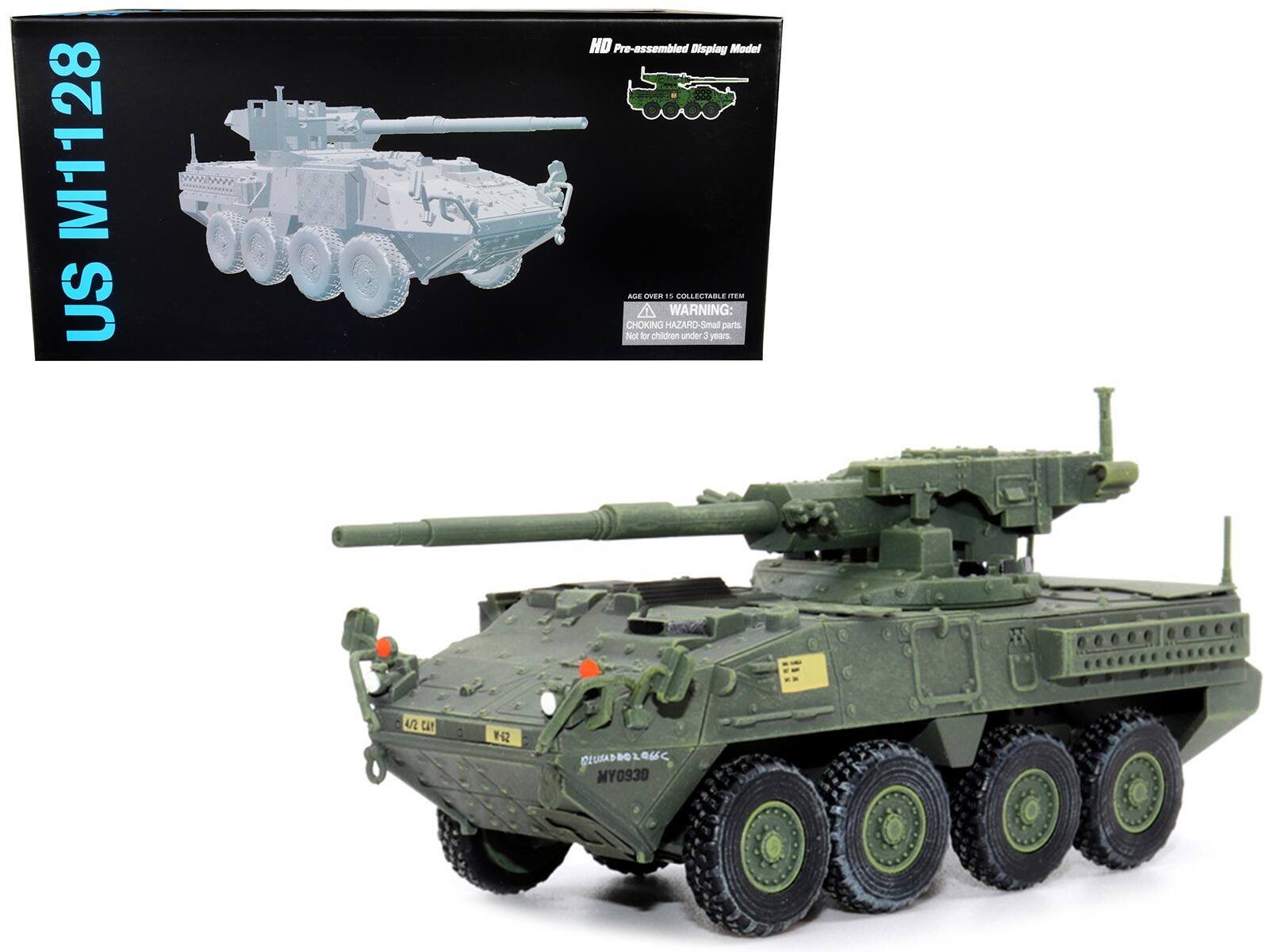 US M1128  
HD Pre-assembled Display Model  
A2 Can 12 LKADBOLG MY0930  

WARNING: CHOKING HAZARD - Small parts. Not for children under 3 years.  
AGE OVER 16 COLLECTABLE ITEM