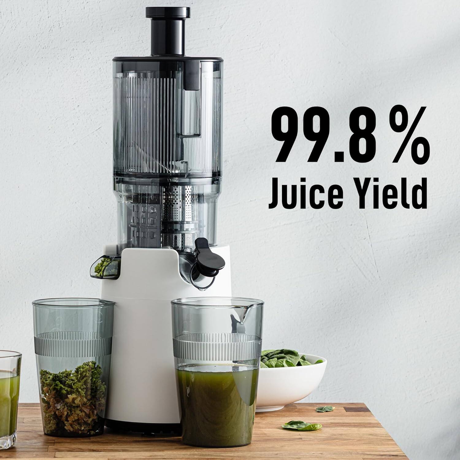 99.8% Juice Yield