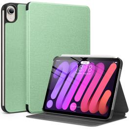 DTTO - Protective Case for iPad mini 7 (A17 Pro) / iPad mini 6, Premium Fabric Texture Hard Cover, Auto Wake/Sleep - Matcha Green