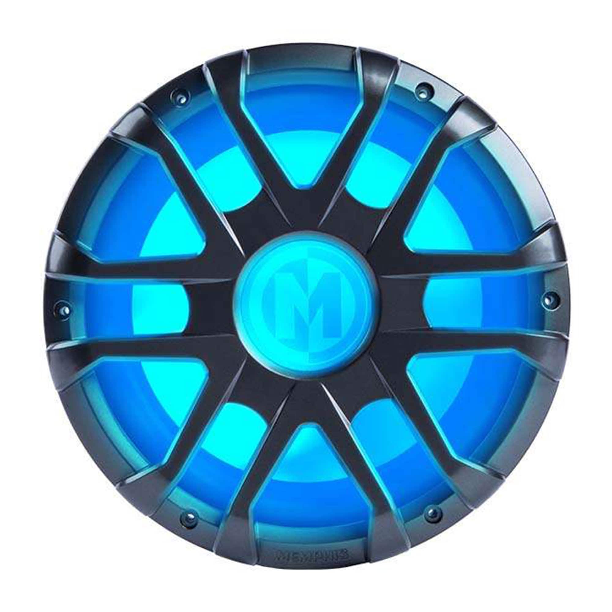 Memphis Car Audio - Memphis Audio MM1224 12" Marine Subwoofer with Integrated RGB LEDs and 2 or 4 Ohm Selectable Impedance - Black/Gray