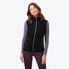 Front. Mobile Warming - Women's Trek Heated Fleece Vest - Black.
