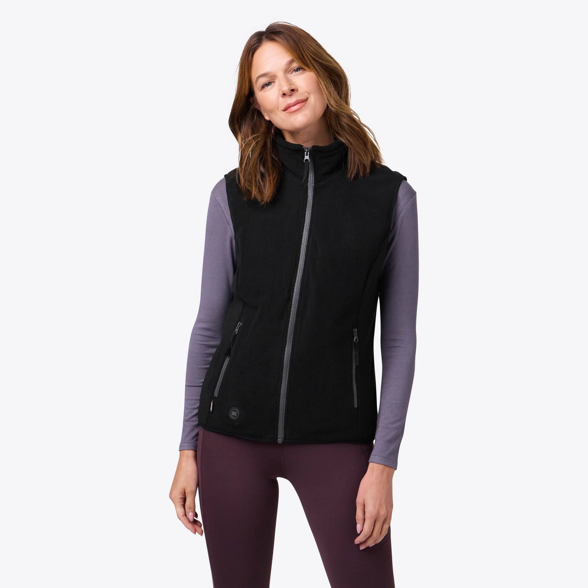 Mobile Warming - Women's Trek Heated Fleece Vest - Black