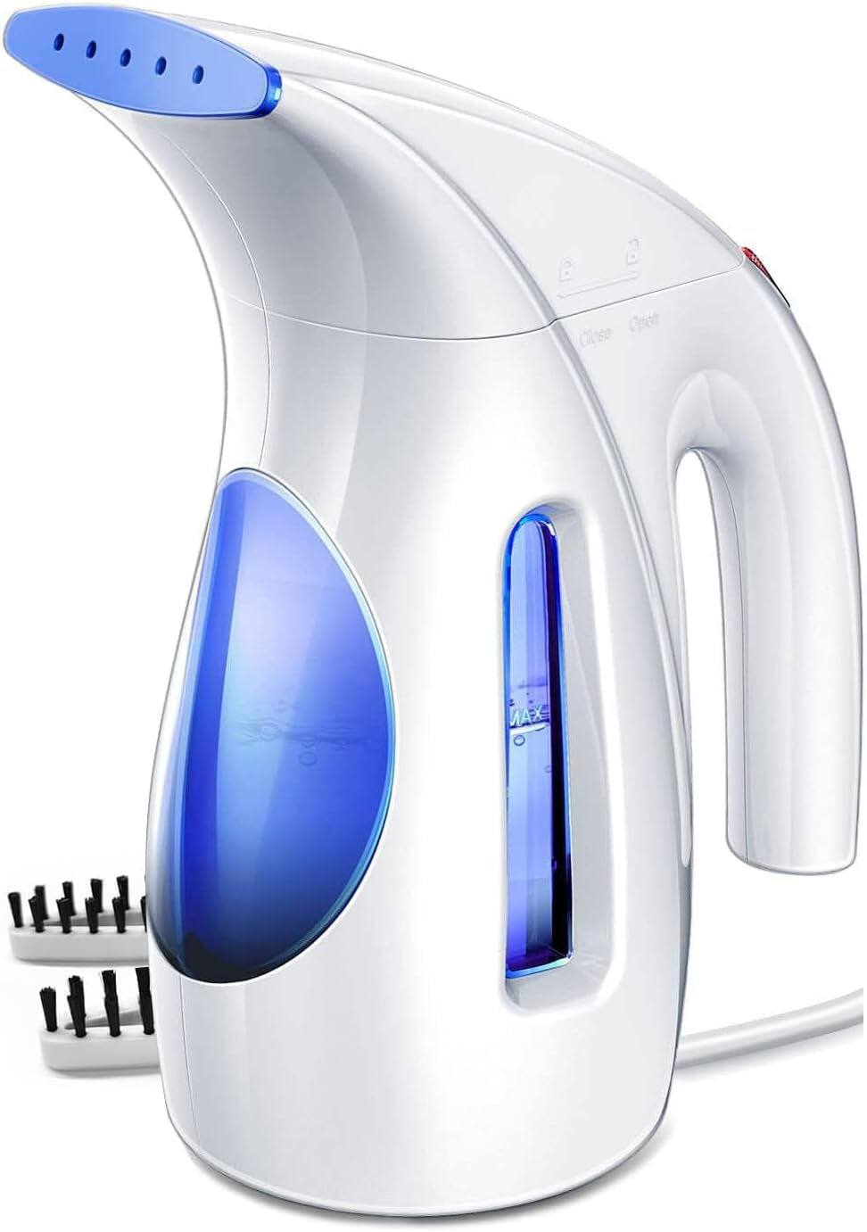Front. HiLife - HiLIFE Steamer for Clothes, Portable Handheld Clothing Steamer, 240ml Big Capacity, 700W, Fabric Quick Wrinkle Remove - Blue.