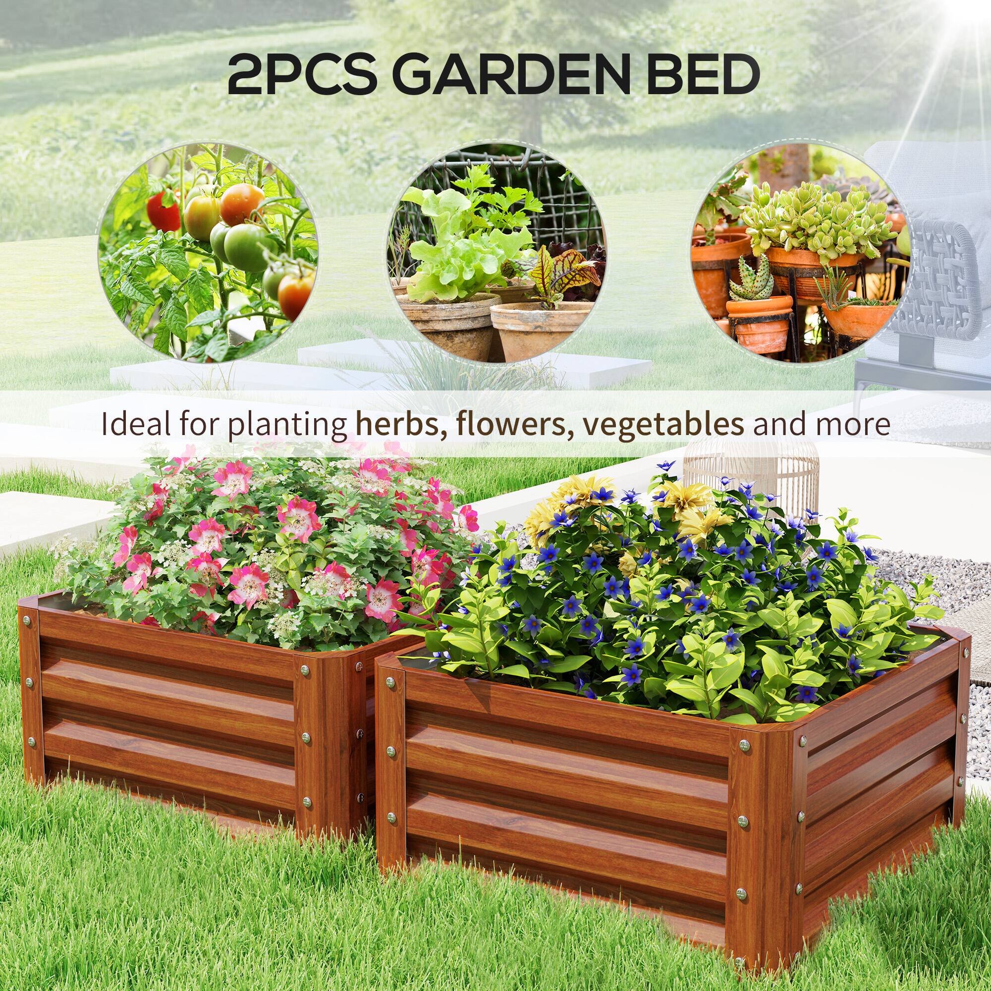 2PCS GARDEN BED

Ideal for planting herbs, flowers, vegetables and more