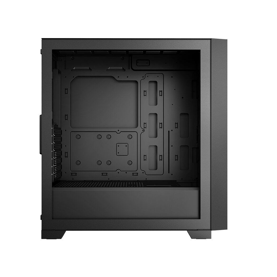 Back. PCCOOLER - C3-D510BKP3-GL C3D510 ARGB BK with 3 ARGB Fans Desktop Computer Case Gaming PC Case for E-ATX / ATX / M-ATX / ITX - Black.