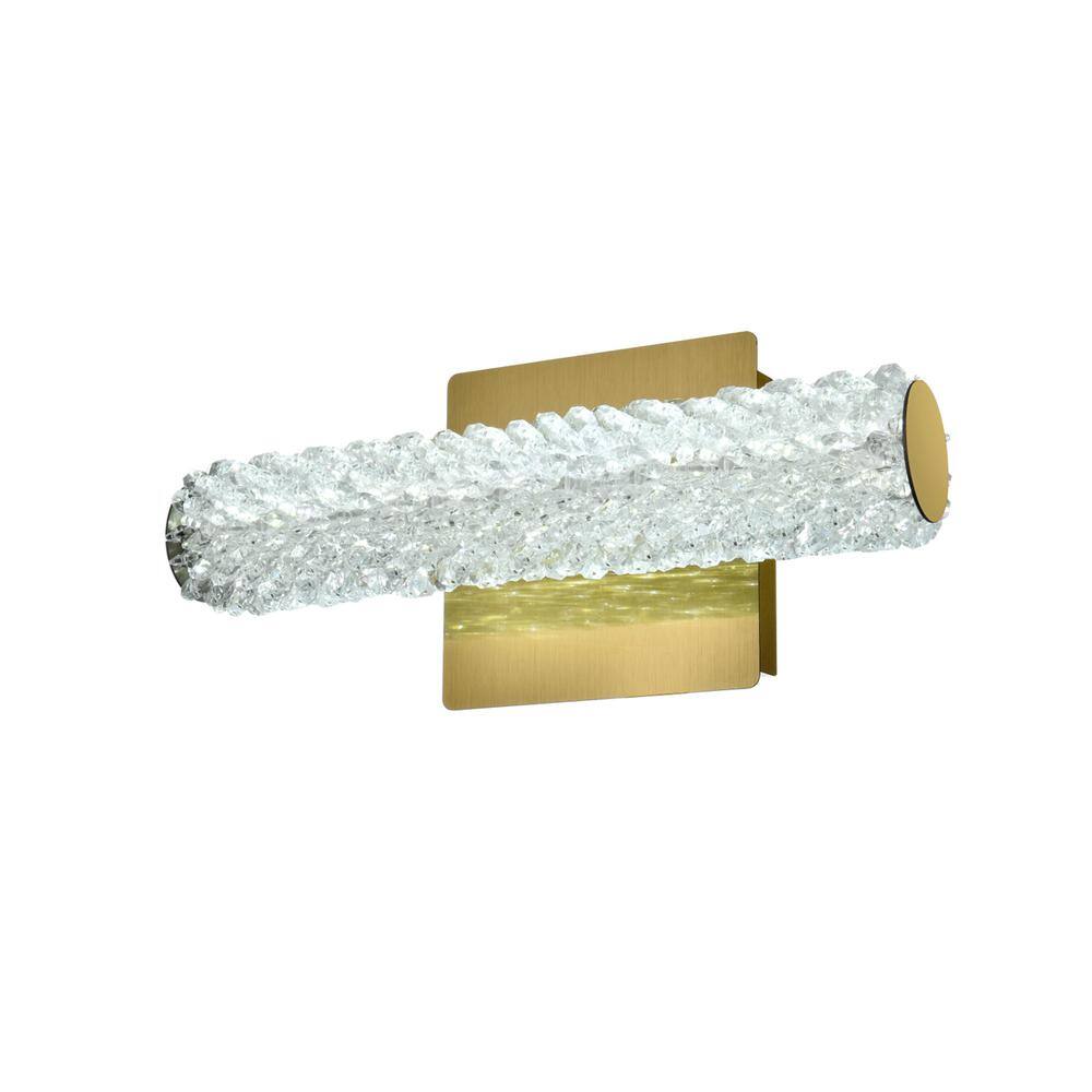 Left. Elegant Lighting - Bowen 12 inch Adjustable LED Wall Sconce in Satin Gold - Satin Gold.