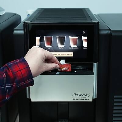 Cappuccino  
Ciccolate  
Cappuccino  
Hot Chocolate  
Coffee  

FLAVIA CREATION 600