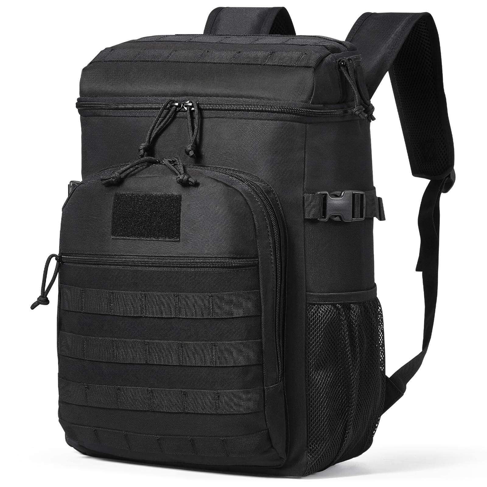 Live At Space - Backpack Cooler 25l Lunchbox For Work Insulated Leakproof With Molle Lunch Box Storage Bags Soft Office Picnic Hiking - tactical backpack cooler - 25L