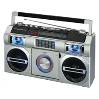 Studebaker - Master Blaster 5W Boombox with Bluetooth - Silver - Front_Zoom