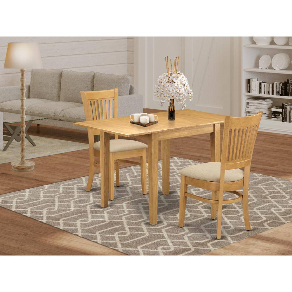 Left. East West Furniture - Dining Room Set Oak - Oak.