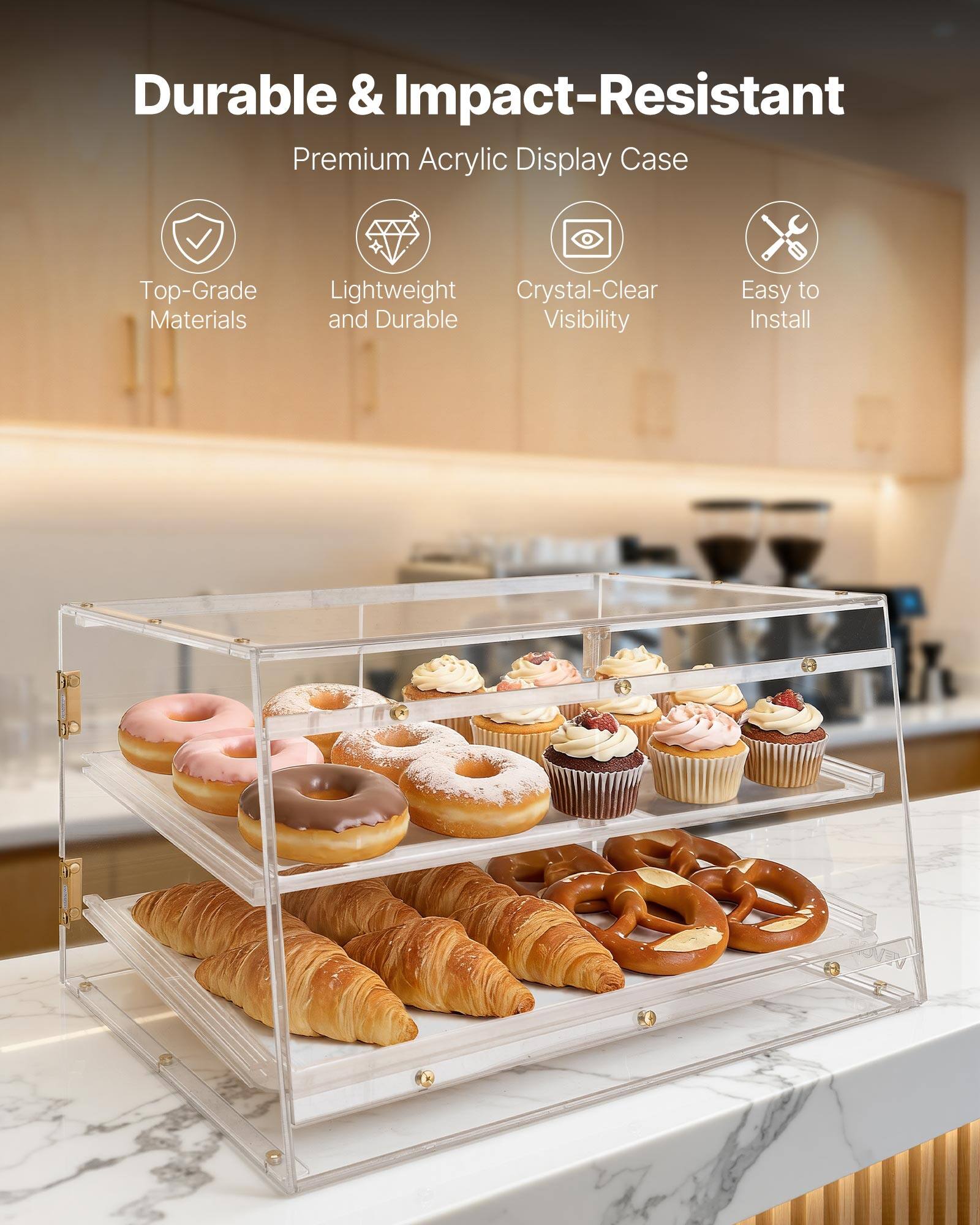 Durable & Impact-Resistant  
Premium Acrylic Display Case  
Top-Grade Materials  
Lightweight and Durable  
Crystal-Clear Visibility  
Easy to Install