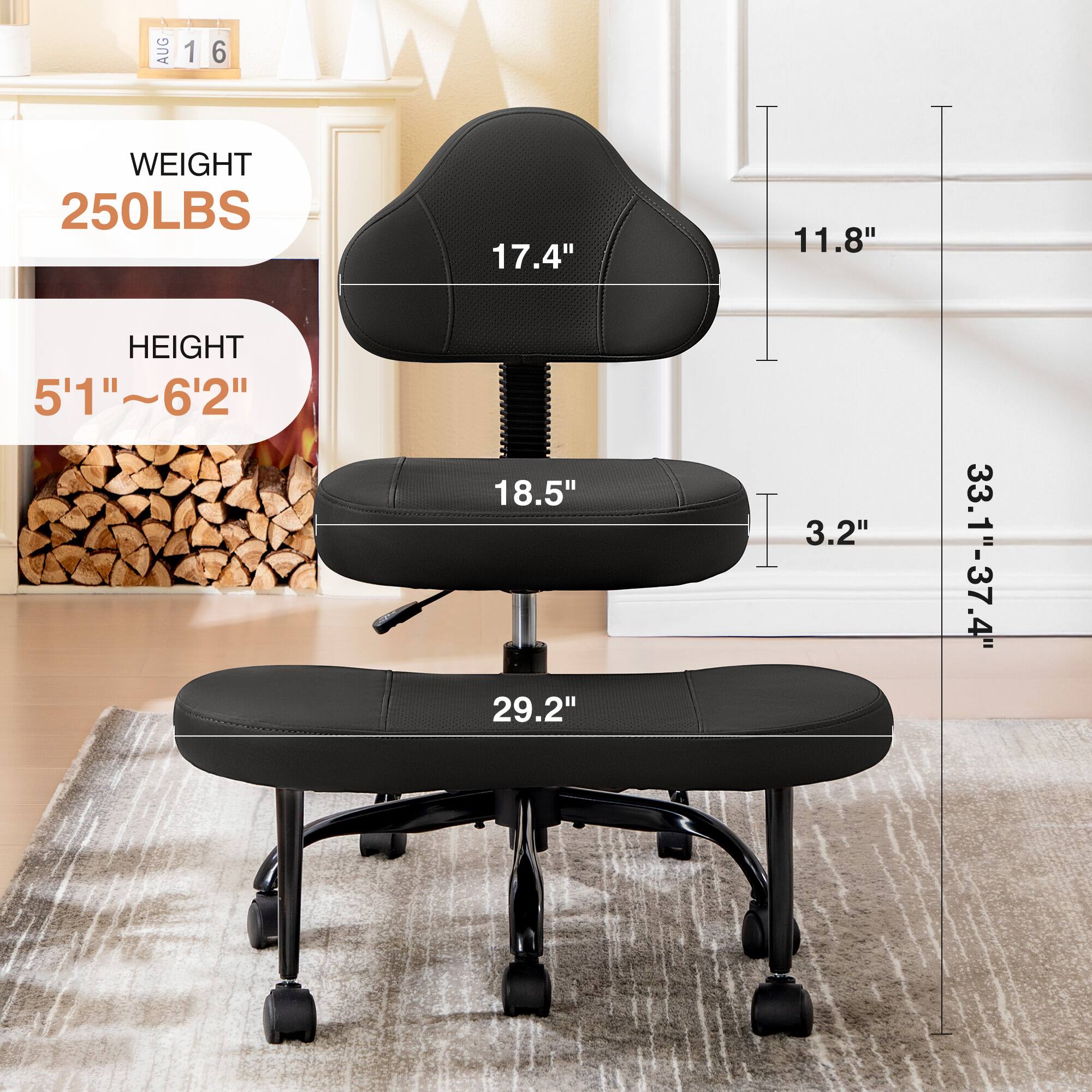 AUG 16

WEIGHT 250LBS

HEIGHT 5'1" ~ 6'2"

17.4" 11.8" 18.5" 3.2" 29.2" 33.1" - 37.4"