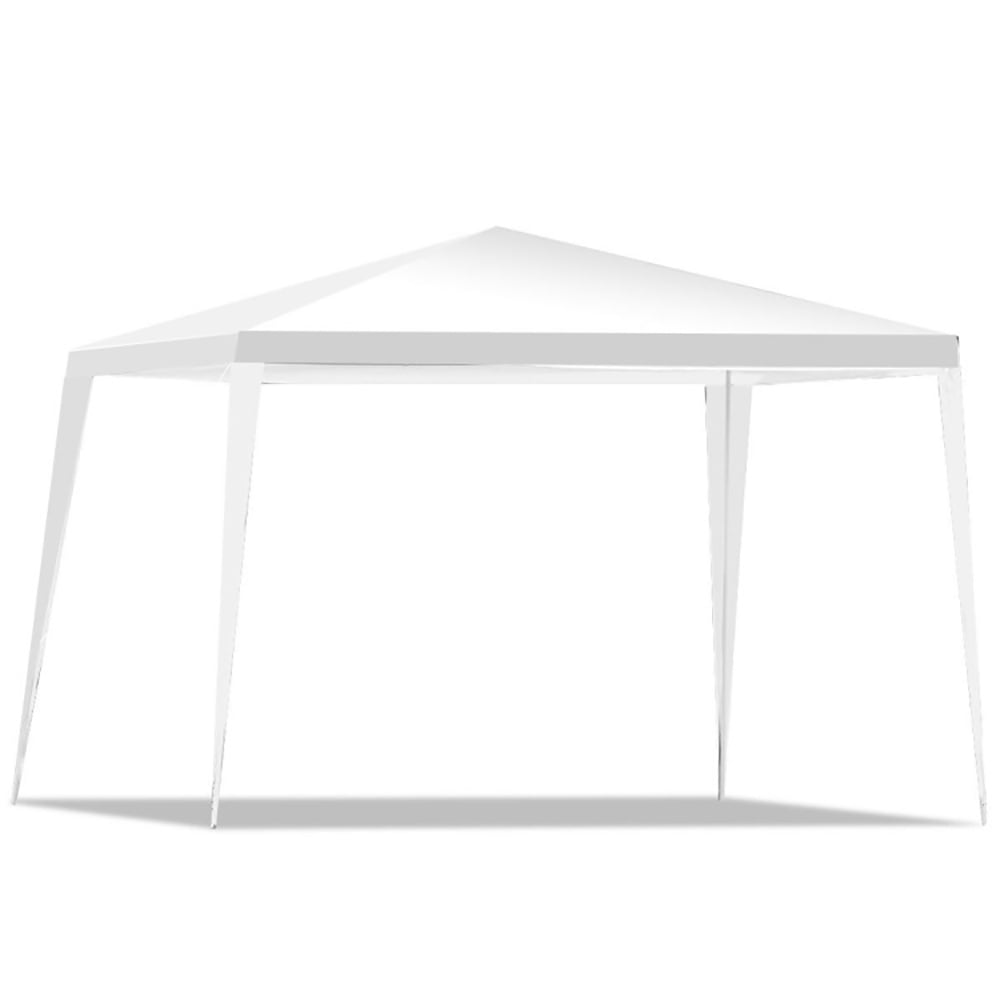 Front. Pefilos - 10 x 10 Feet Outdoor Wedding Canopy Tent for Backyard, Party Tent for Outside Party Waterproof Canopy Wedding Tent BBQ - White.